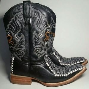 Soto cowboy boots black buckstich W9.M7 scorpion